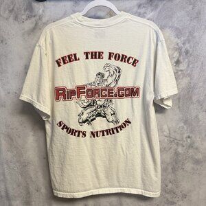 Vintage Bodybuilding Sports Nutrition T Shirt Mens Large 21x26.5 Gym Workout